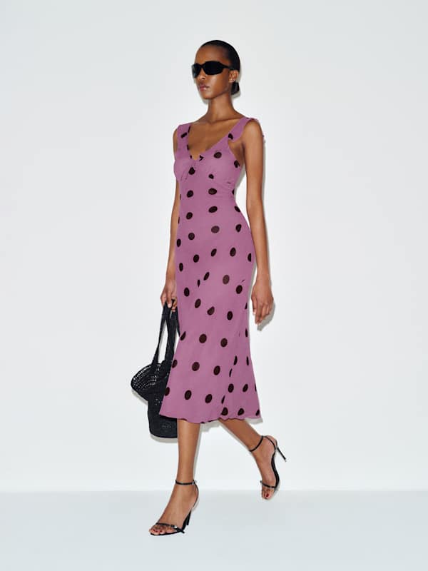 Teleia Dress - Hyacinth Dot