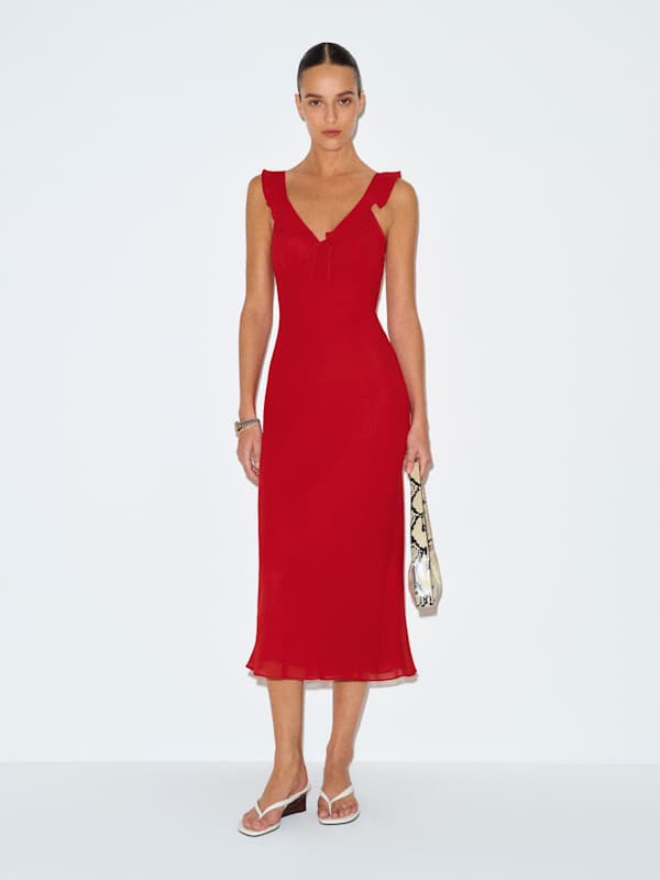 Teleia Dress - Lipstick