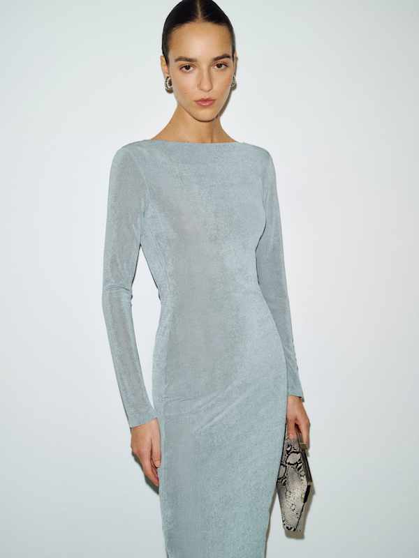 Abigail Knit Dress - Mineral