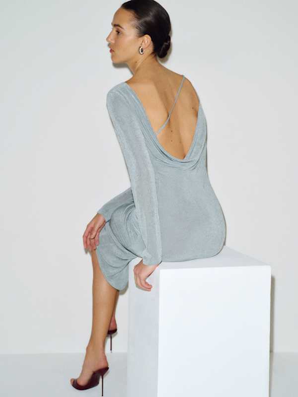 Abigail Knit Dress - Mineral