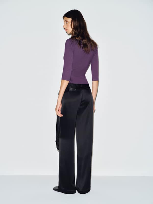Aylani Knit Top - Crushed Violet