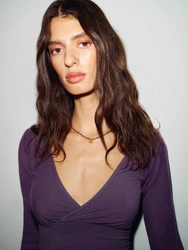 Aylani Knit Top - Crushed Violet