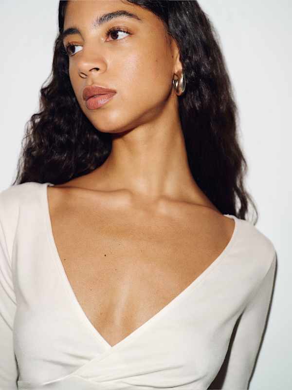 Aylani Knit Top - Fior Di Latte