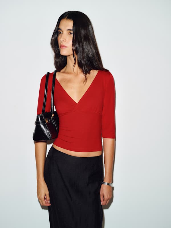 Aylani Knit Top - Lipstick