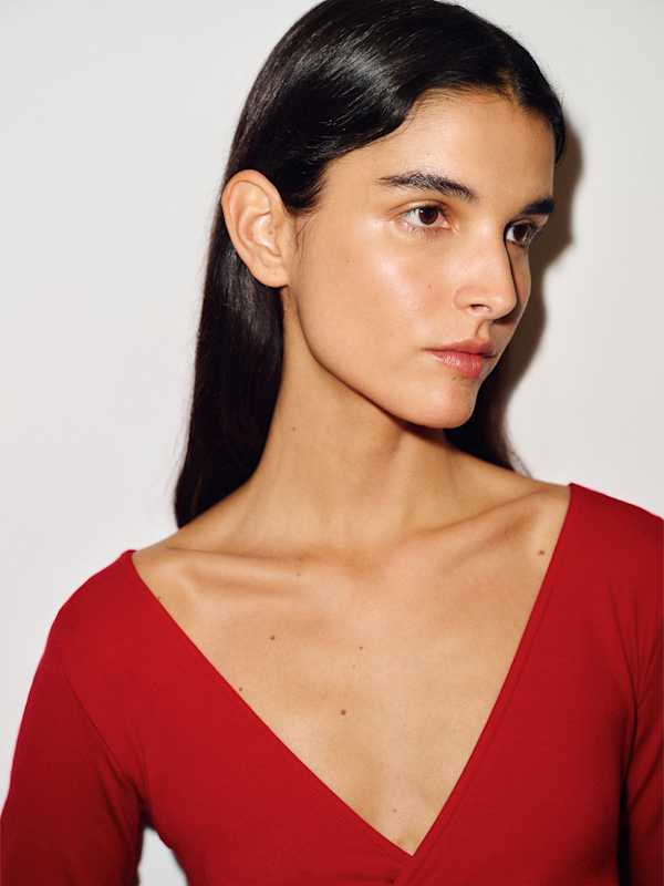 Aylani Knit Top - Lipstick