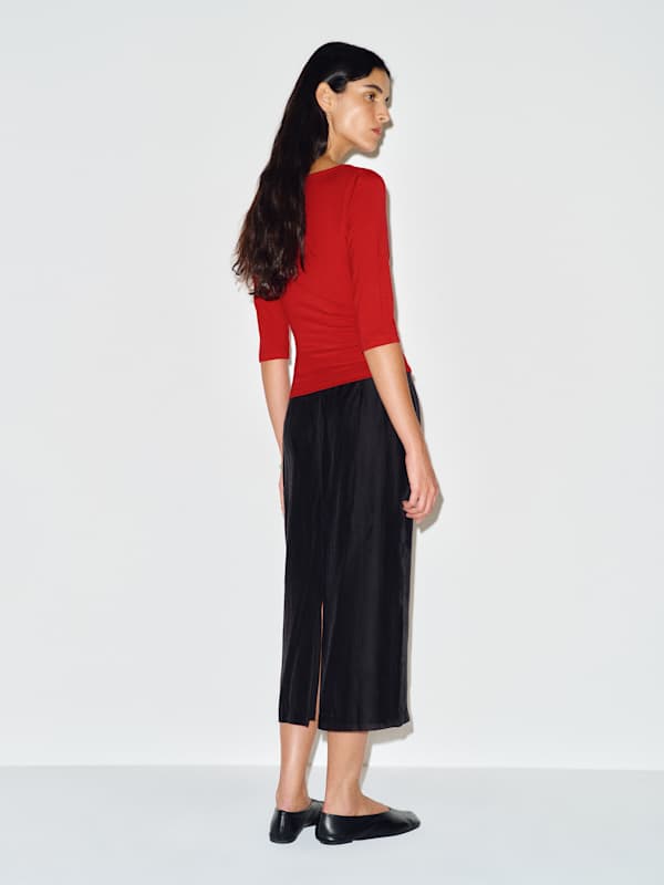 Aylani Knit Top - Lipstick