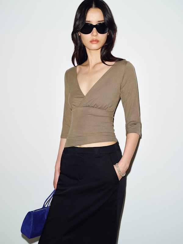 Aylani Knit Top - Poppyseed