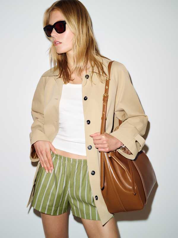 Nora Short - Green Bean Stripe
