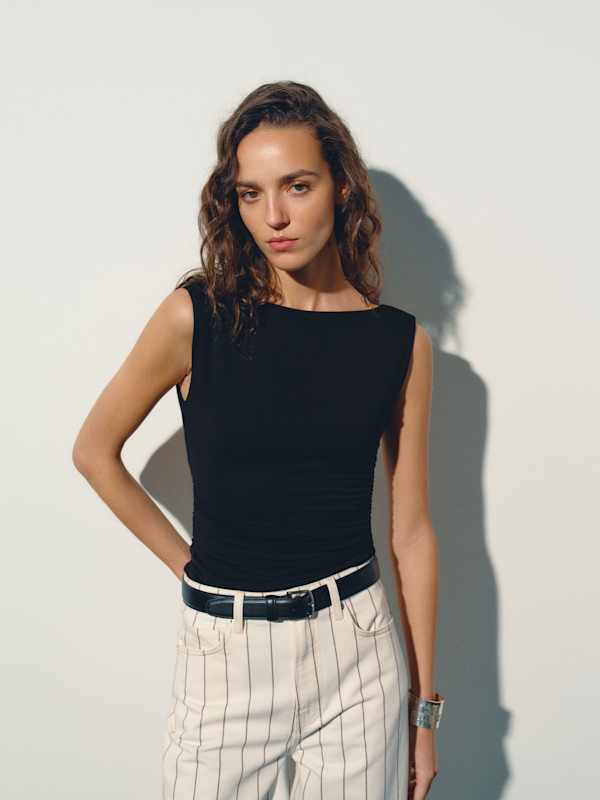 Poppy Knit Bodysuit - Black