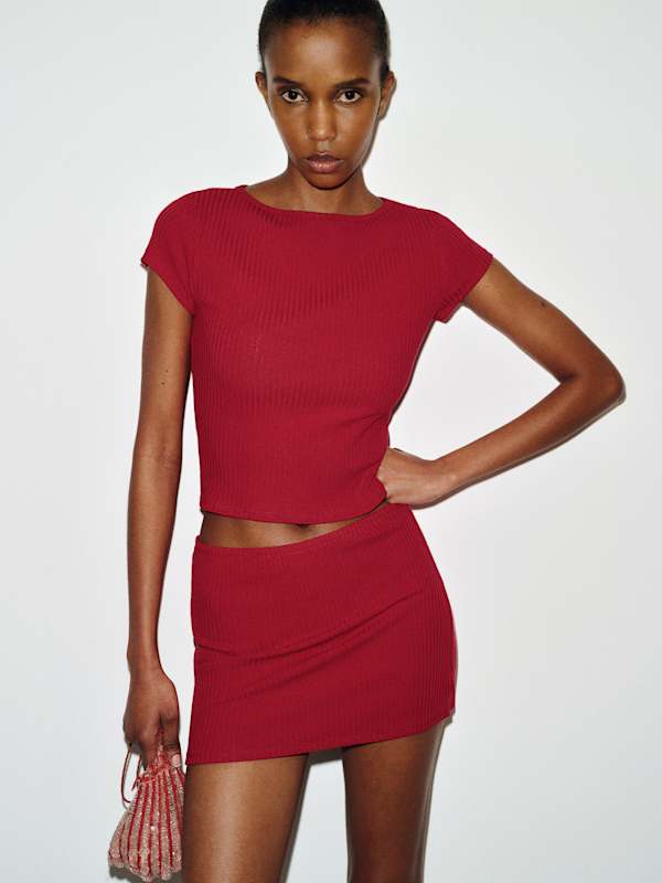 Layla Knit Two Piece - Lipstick