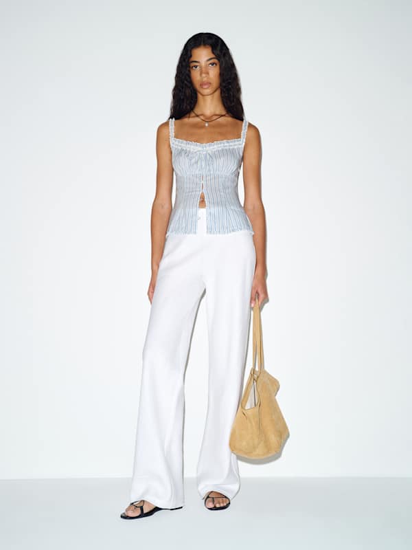 Eveline Top - Calamari Stripe