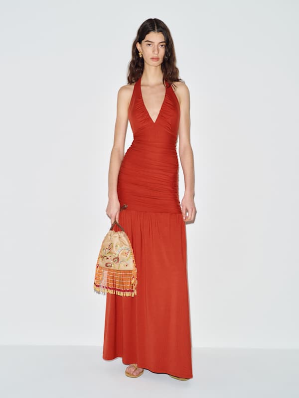 Hugo Knit Dress - Sundried Tomato