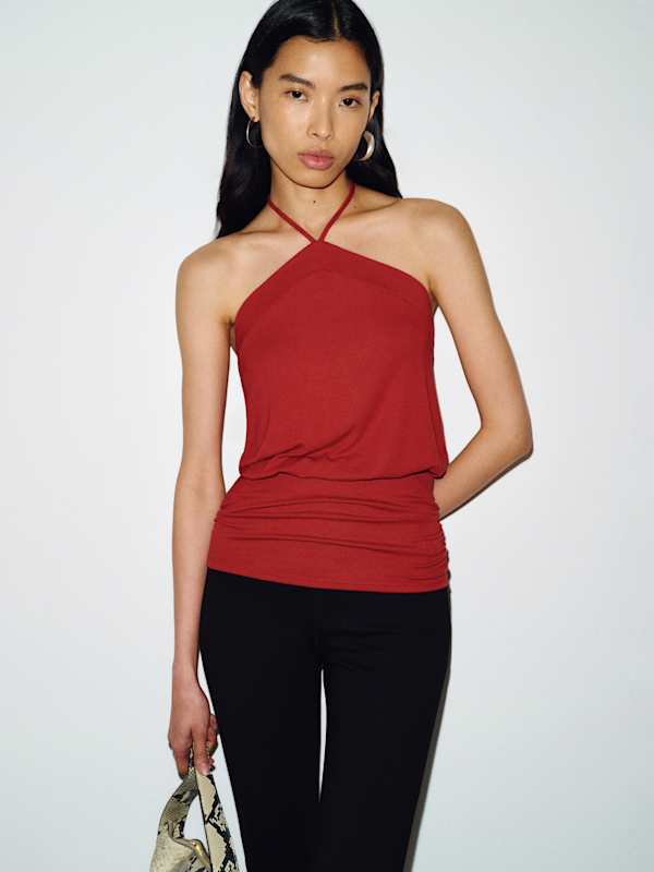 Madison Knit Top - Red