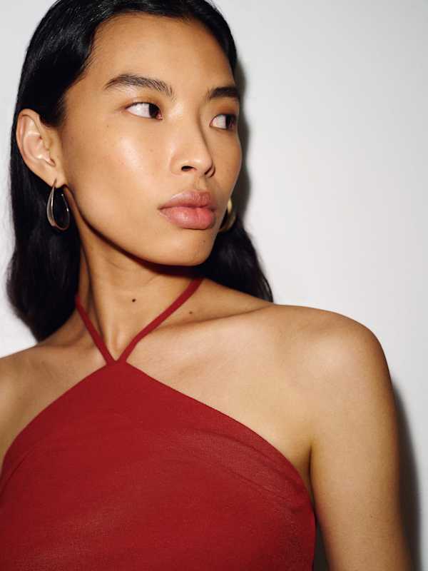 Madison Knit Top - Red