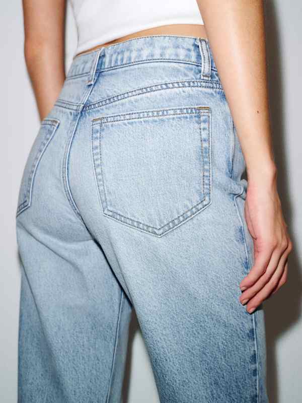 Leda Mid Rise Straight Jeans - Mahi