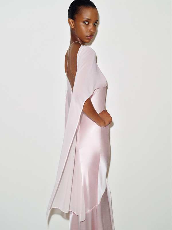 Tiffani Silk Dress - Cherry Blossom