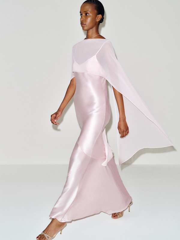 Tiffani Silk Dress - Cherry Blossom