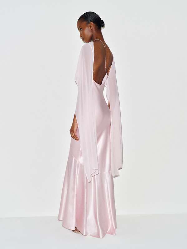 Tiffani Silk Dress - Cherry Blossom