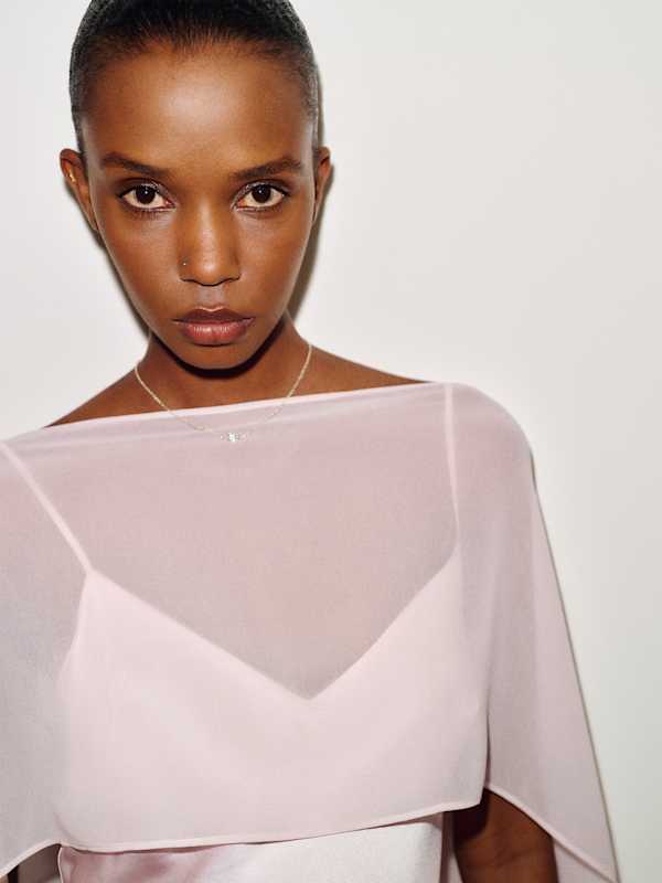 Tiffani Silk Dress - Cherry Blossom
