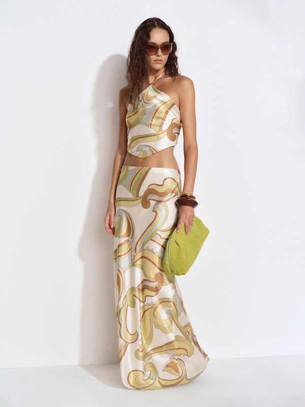 Effie Silk Two Piece - Isola