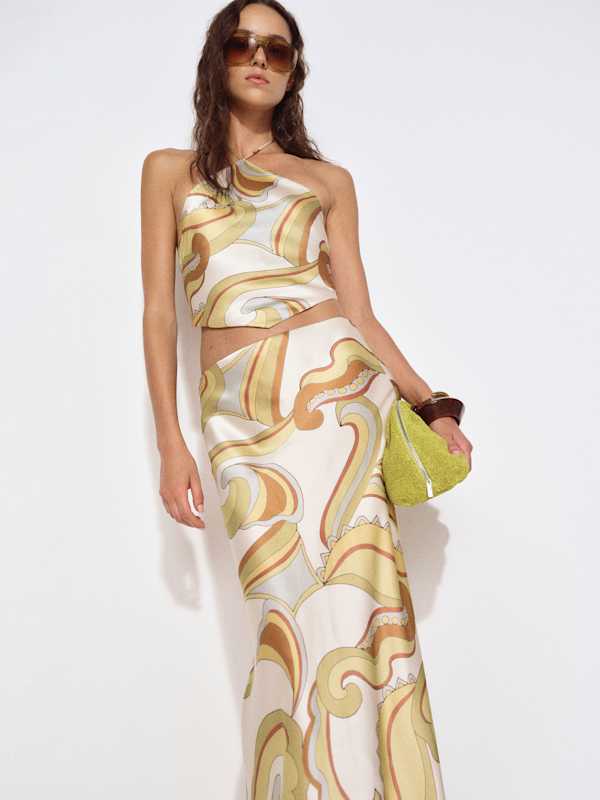 Effie Silk Two Piece - Isola