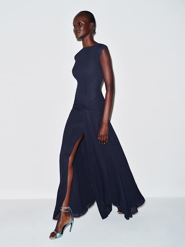 Vicenta Dress - Navy