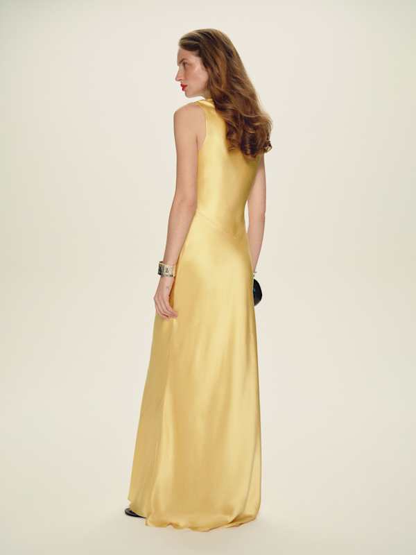 Yian Silk Dress - Sunshine