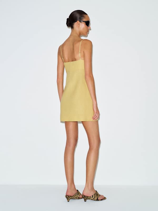 Demi Linen Dress - Sunshine