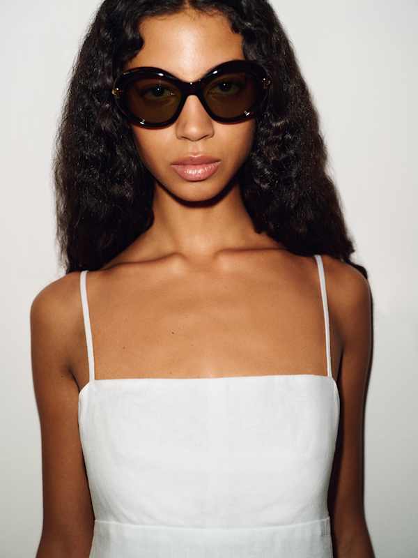 Demi Linen Dress - White