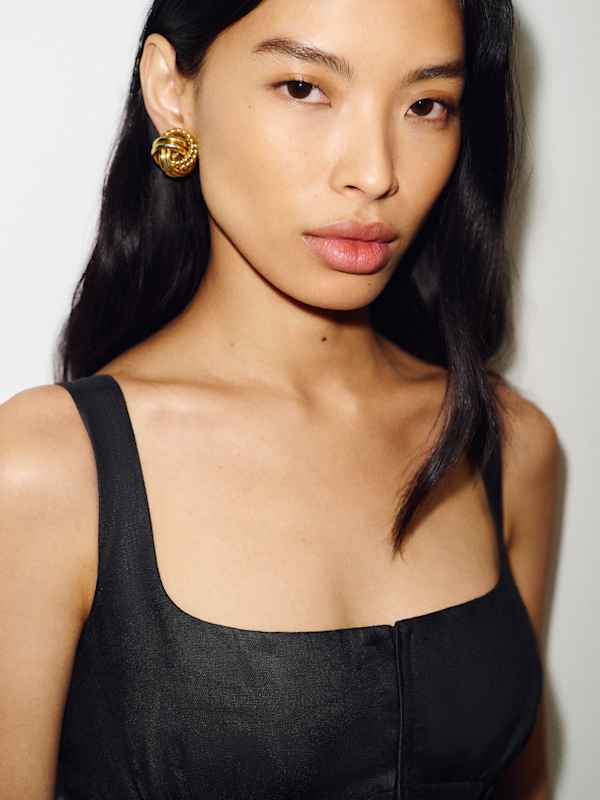 Lisa Linen Dress - Black