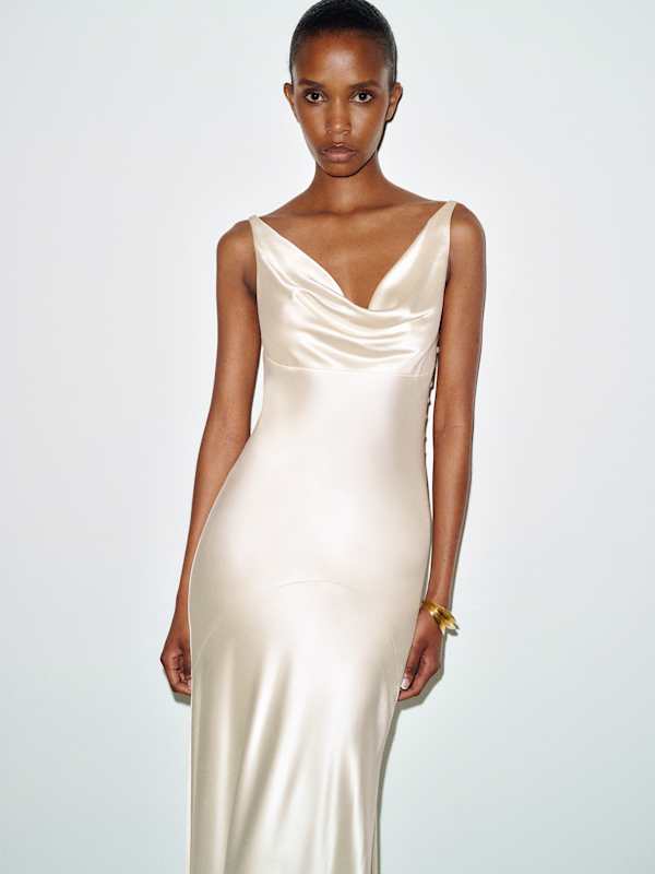 Ceres Silk Dress - Ivory