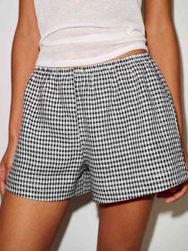 Nora Linen Short - Remy Check
