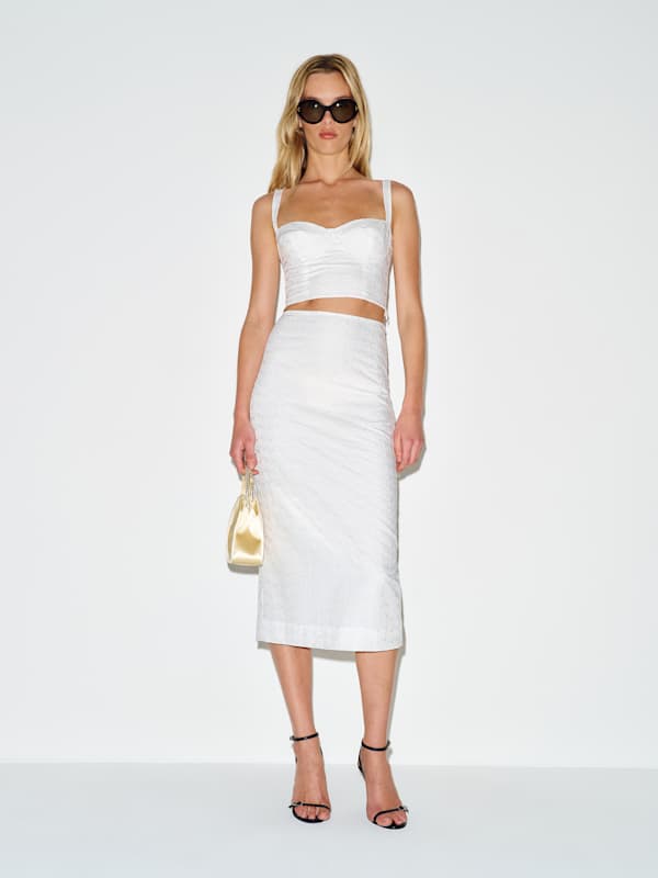 Fontana Two Piece - White Eyelet