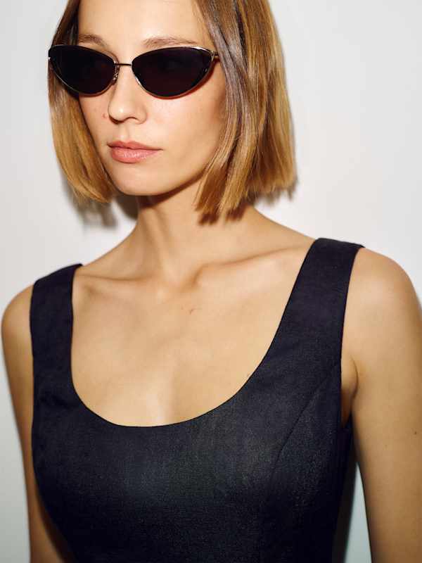 Franceska Linen Dress - Black