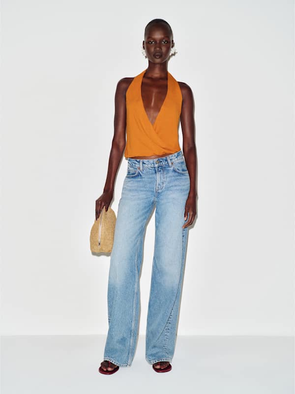 Lois Knit Top - Nectarine