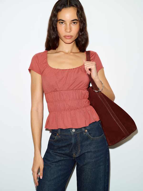 Milena Knit Top - Rosewood