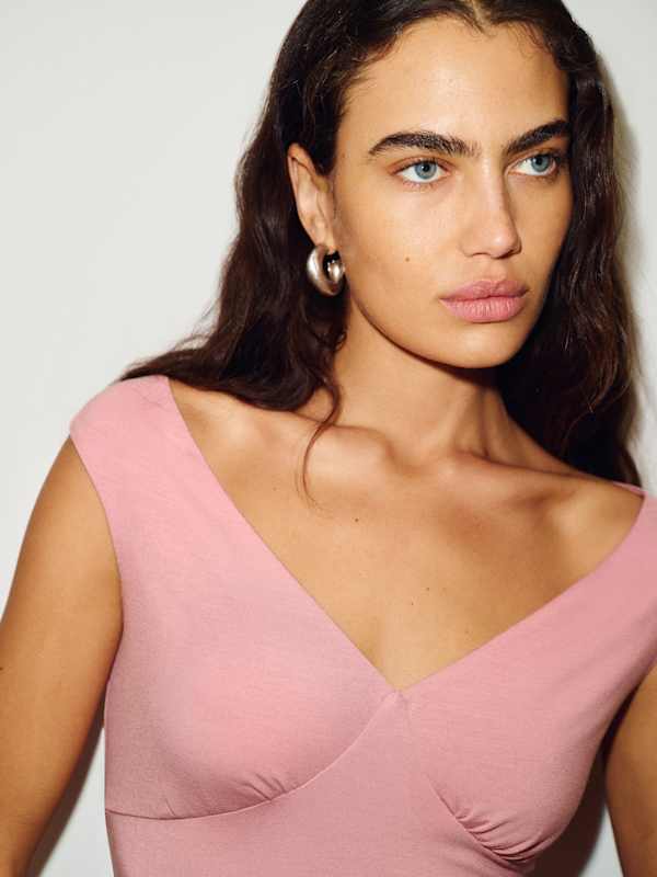 Lennie Knit Dress - Rose Petals