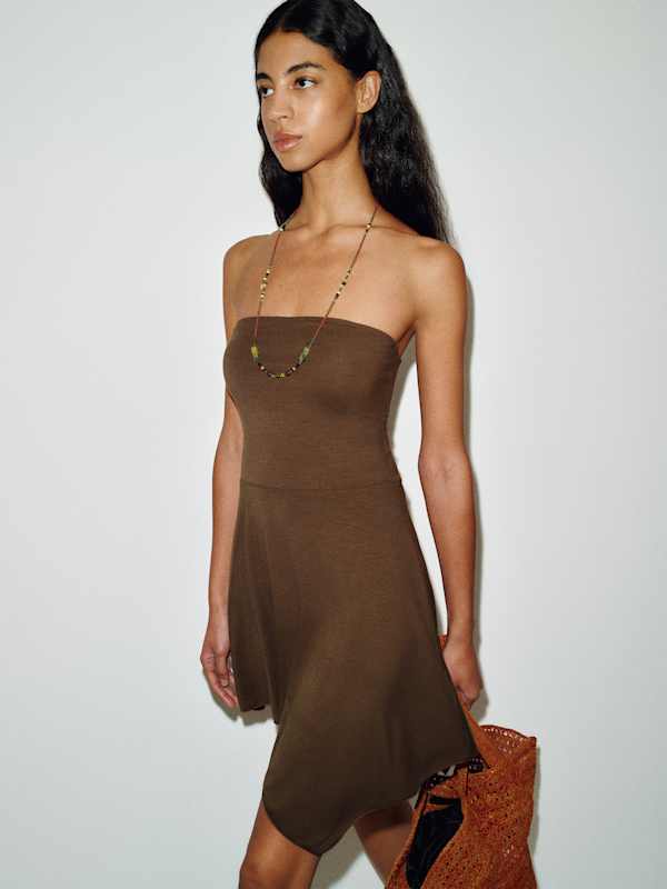 Georgia Knit Dress - Pinecone