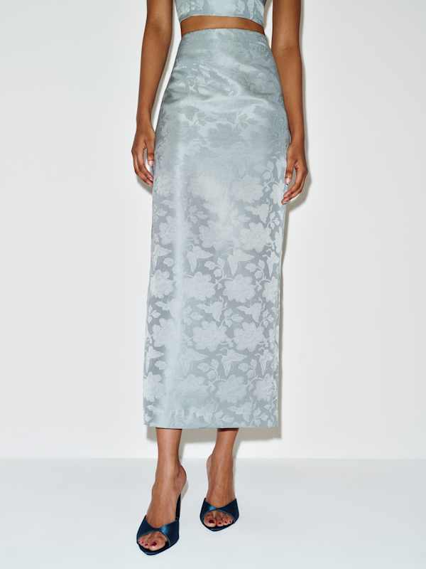 Nima Two Piece - Cornflower Blue Jacquard