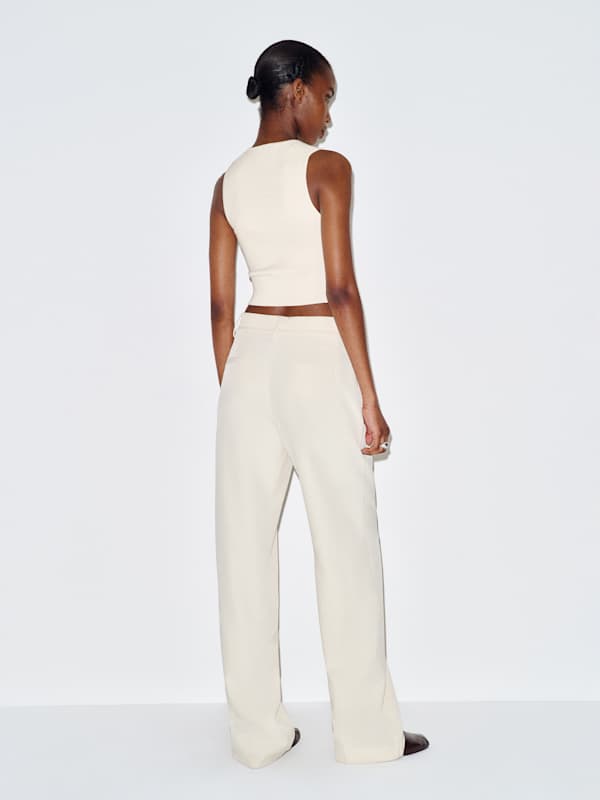 Bramble Cotton Sweater Tank - Fior Di Latte