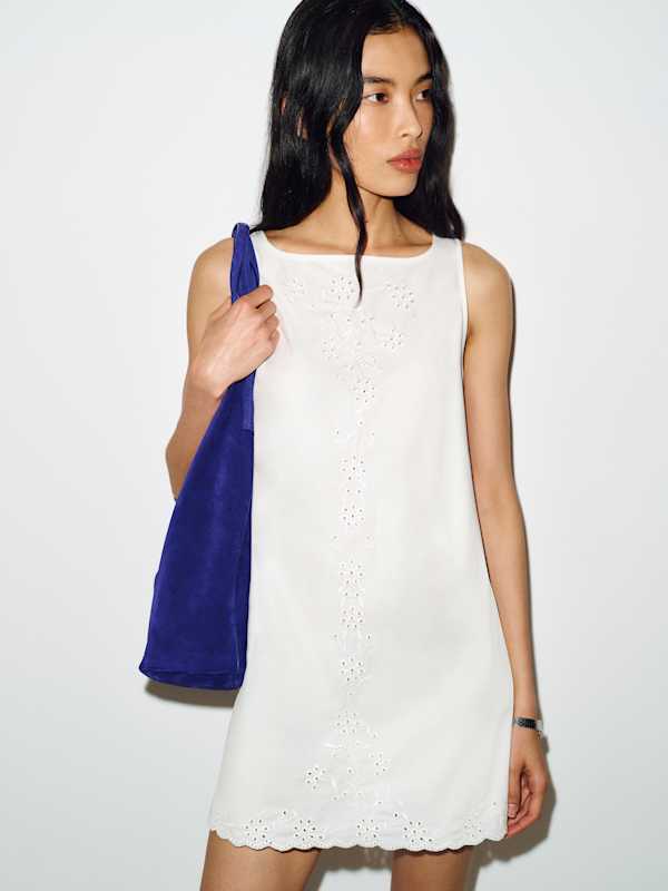 Daxton Dress - White Eyelet