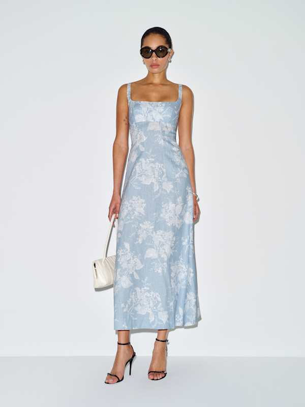 Sabine Linen Dress - Angelic