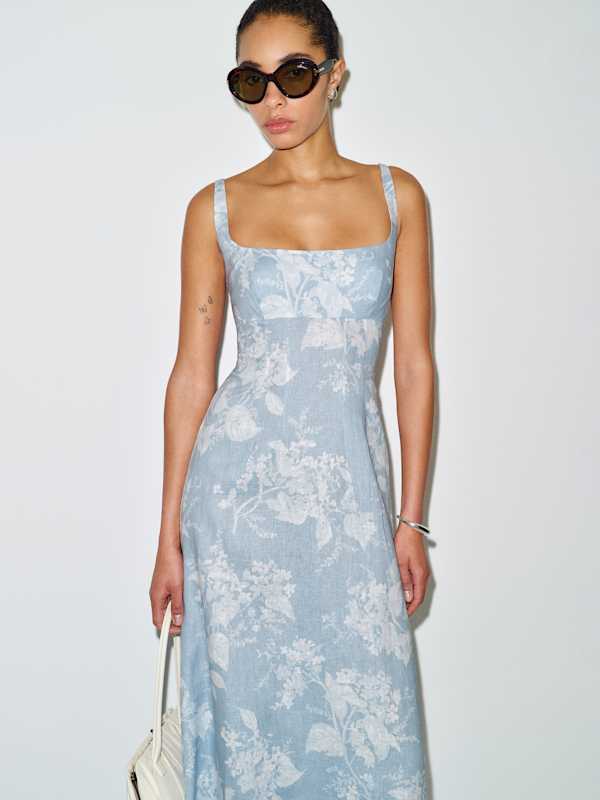 Sabine Linen Dress - Angelic