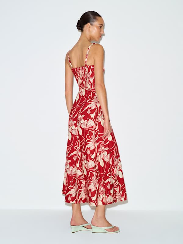 Sabine Linen Dress - Las Dalias