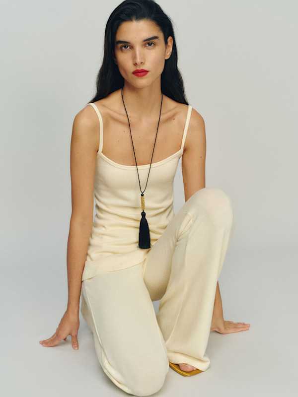 Bria Knit Two Piece - Custard