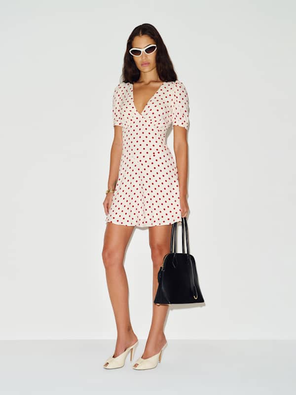 Naira Mini Dress - Ketchup Dot