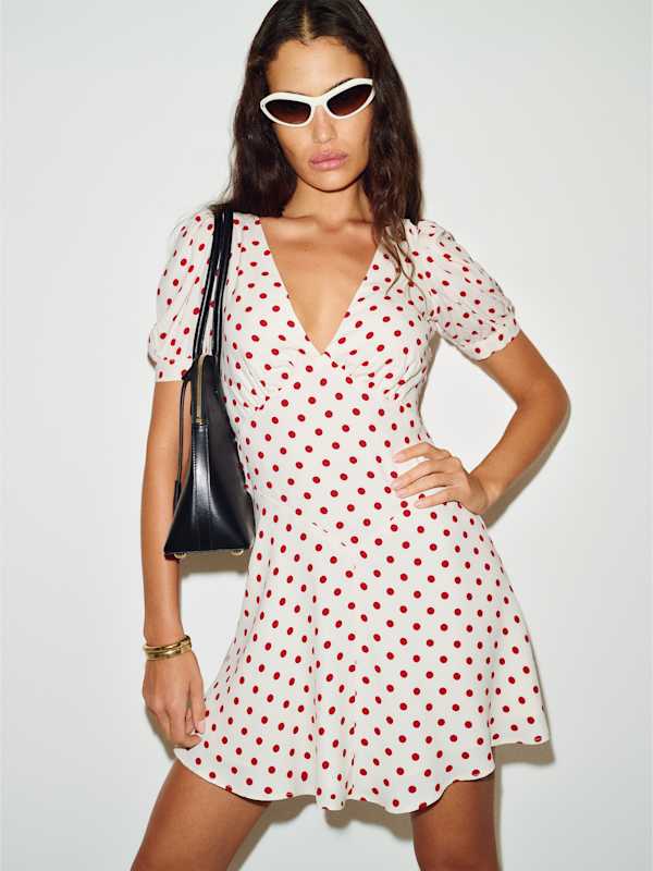 Naira Mini Dress - Ketchup Dot