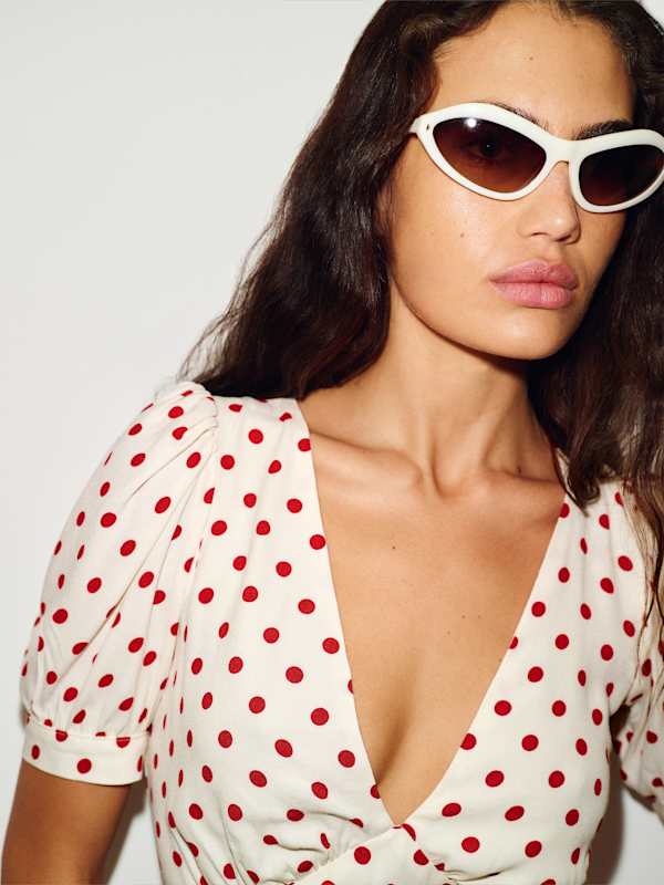 Naira Mini Dress - Ketchup Dot