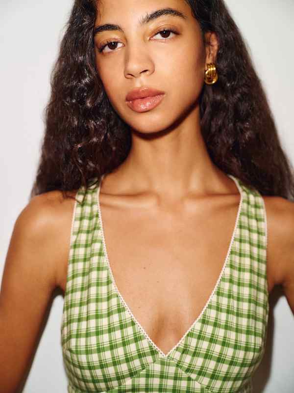 Joni Knit Dress - Margarita Check