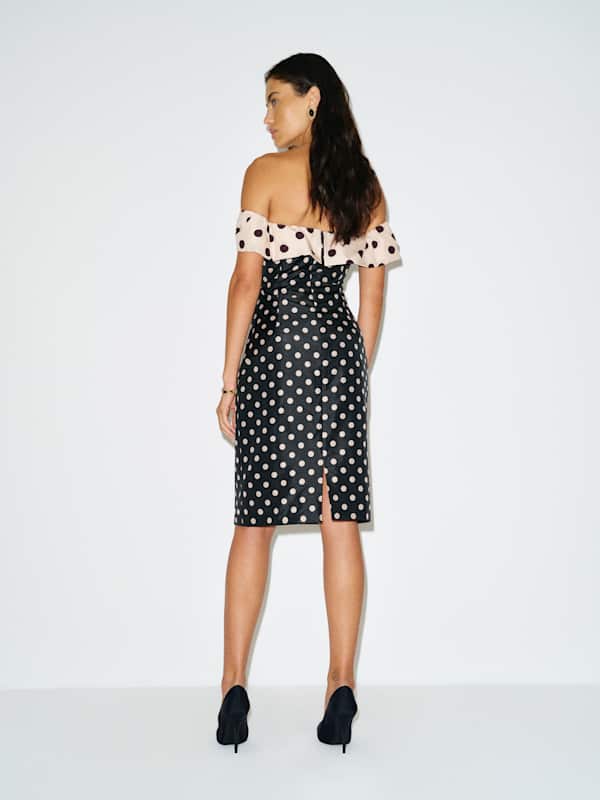 Carrera Dress - Cream Dot